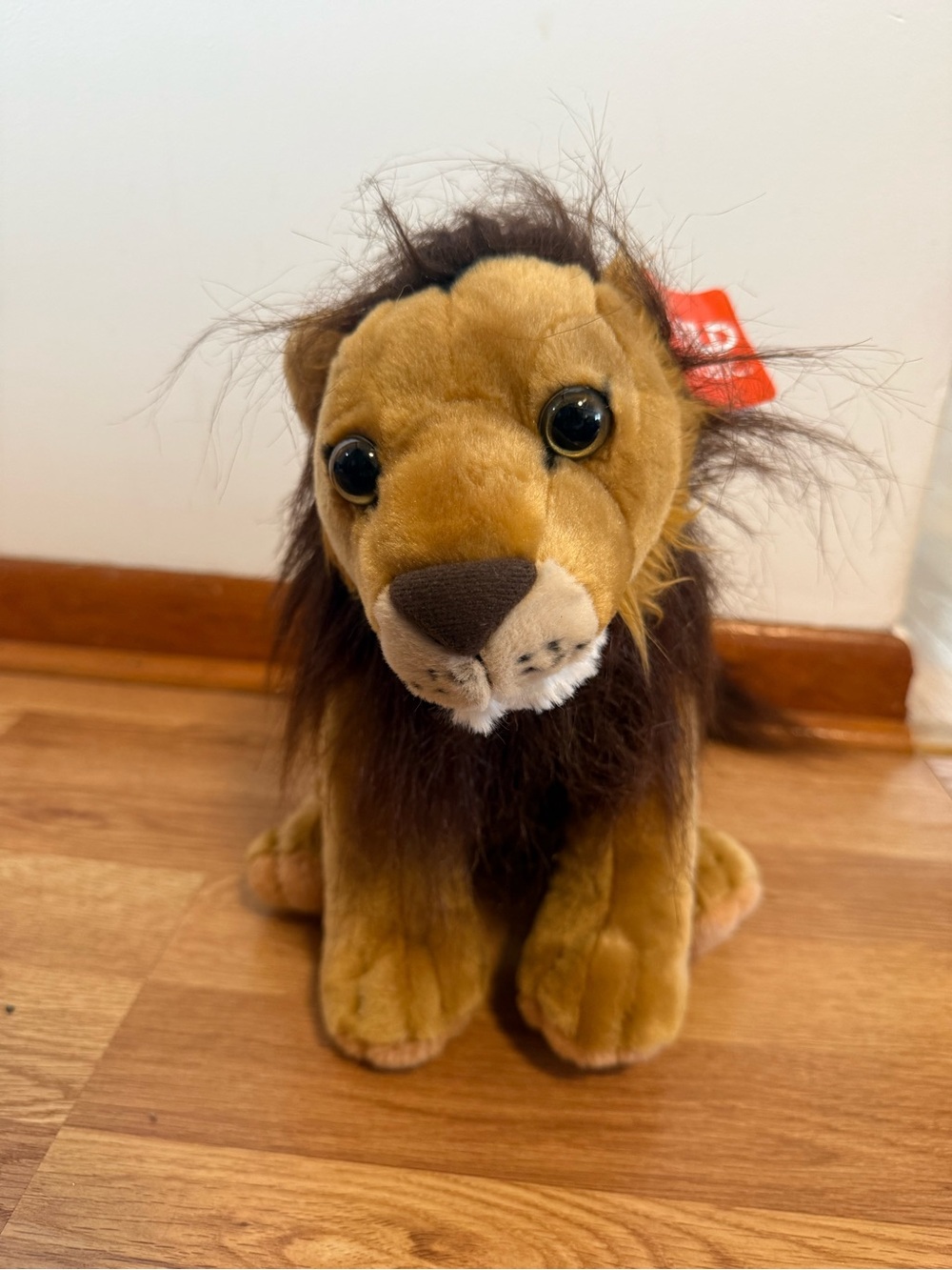 Wild Republic Lion Mane Plush Stuffed Animal 10” Safari Brown Fur Sitting NWT